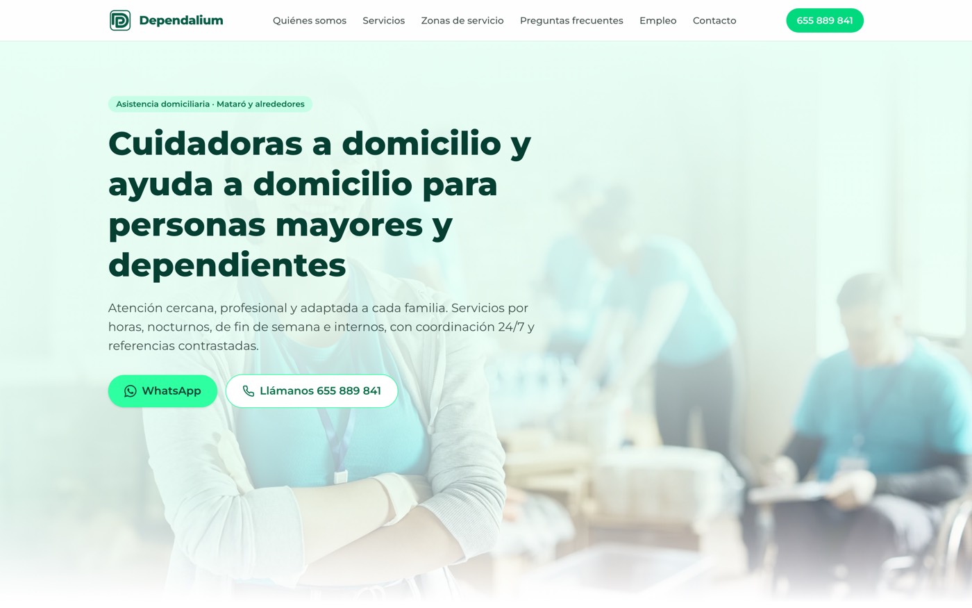 Captura de la web de Dependalium .org